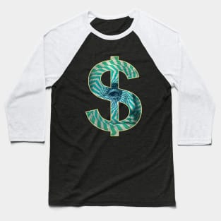 Seeing Eye Dollars Money Baseball T-Shirt